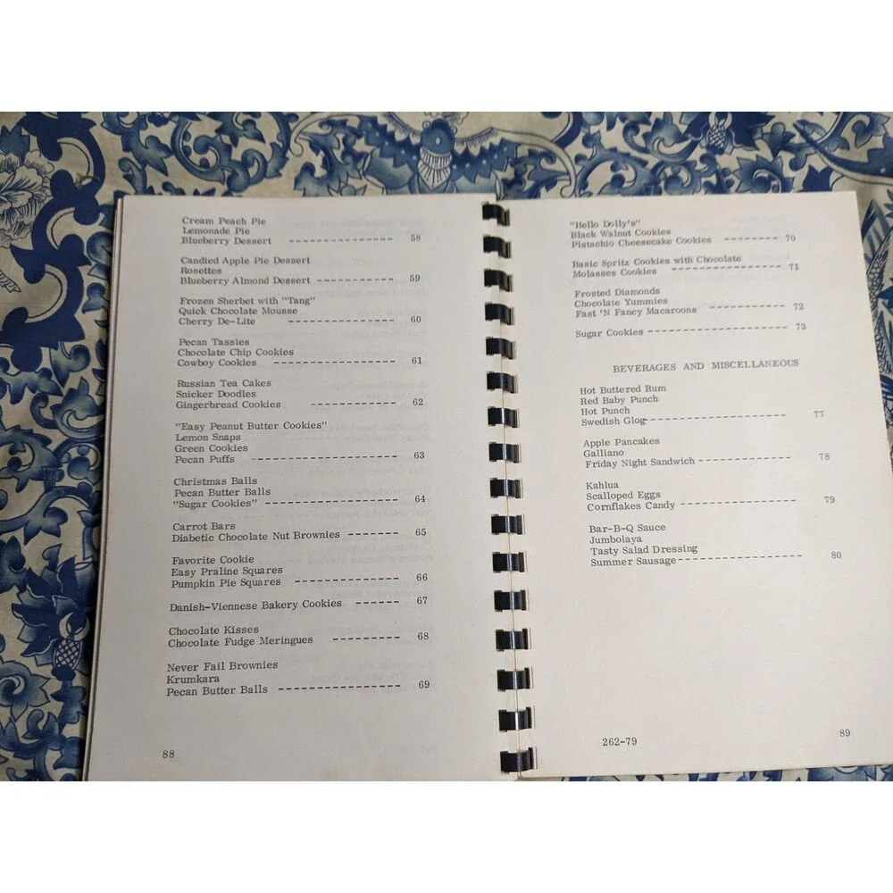 Parker Newcomers Cookbook 1979 Colorado Spiral Local Ads Local Recipes CO Food